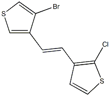 3-[2-(4-bromo-3-thienyl)vinyl]-2-chlorothiophene Struktur