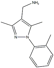 [3,5-dimethyl-1-(2-methylphenyl)-1H-pyrazol-4-yl]methylamine Struktur