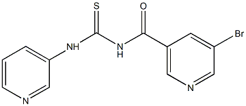 N-[(5-bromo-3-pyridinyl)carbonyl]-N'-(3-pyridinyl)thiourea Struktur