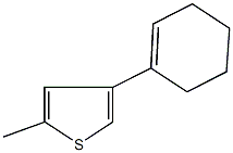 4-(1-cyclohexen-1-yl)-2-methylthiophene Struktur