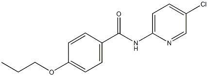 N-(5-chloro-2-pyridinyl)-4-propoxybenzamide Struktur