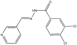 3,4-dichloro-N'-(3-pyridinylmethylene)benzohydrazide Struktur