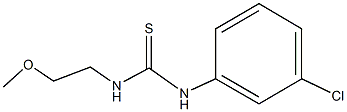 N-(3-chlorophenyl)-N'-(2-methoxyethyl)thiourea Struktur