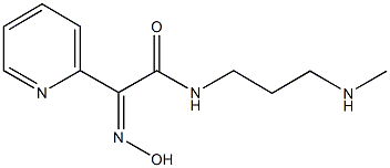 2-(hydroxyimino)-N-[3-(methylamino)propyl]-2-(2-pyridinyl)acetamide Struktur