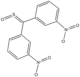 1-nitro-3-[(3-nitrophenyl)(sulfinyl)methyl]benzene Struktur