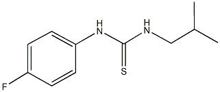 N-(4-fluorophenyl)-N'-isobutylthiourea Struktur