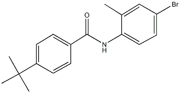 N-(4-bromo-2-methylphenyl)-4-tert-butylbenzamide Struktur