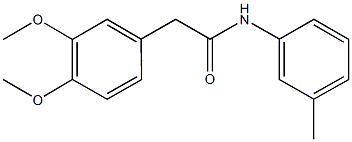 2-(3,4-dimethoxyphenyl)-N-(3-methylphenyl)acetamide Struktur