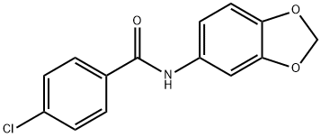 N-(1,3-benzodioxol-5-yl)-4-chlorobenzamide Struktur