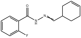 N'-(3-cyclohexen-1-ylmethylene)-2-fluorobenzohydrazide Struktur