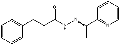 3-phenyl-N'-[1-(2-pyridinyl)ethylidene]propanohydrazide Struktur