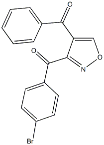 [3-(4-bromobenzoyl)-4-isoxazolyl](phenyl)methanone Struktur