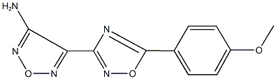 4-[5-(4-methoxyphenyl)-1,2,4-oxadiazol-3-yl]-1,2,5-oxadiazol-3-amine Struktur