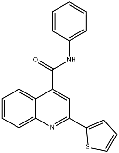 N-phenyl-2-(2-thienyl)-4-quinolinecarboxamide Struktur