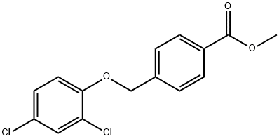 methyl 4-(2,4-dichlorophenoxymethyl)benzoate Struktur