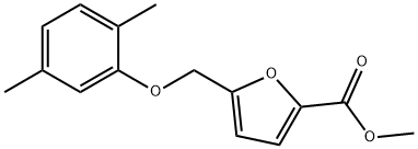 methyl 5-[(2,5-dimethylphenoxy)methyl]-2-furoate Struktur