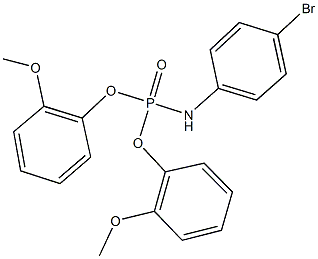 bis[2-(methyloxy)phenyl] 4-bromophenylamidophosphate Struktur