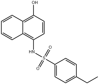 4-ethyl-N-(4-hydroxy-1-naphthyl)benzenesulfonamide Struktur