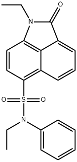 N,1-diethyl-2-oxo-N-phenyl-1,2-dihydrobenzo[cd]indole-6-sulfonamide Struktur