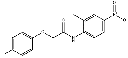 2-(4-fluorophenoxy)-N-{4-nitro-2-methylphenyl}acetamide Struktur