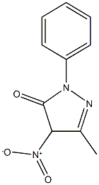 4-nitro-5-methyl-2-phenyl-2,4-dihydro-3H-pyrazol-3-one Struktur