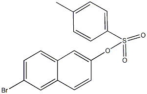 6-bromo-2-naphthyl4-methylbenzenesulfonate Struktur