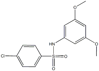 4-chloro-N-(3,5-dimethoxyphenyl)benzenesulfonamide Struktur