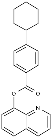 8-quinolinyl 4-cyclohexylbenzoate Struktur