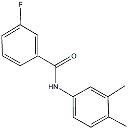 N-(3,4-dimethylphenyl)-3-fluorobenzamide Struktur