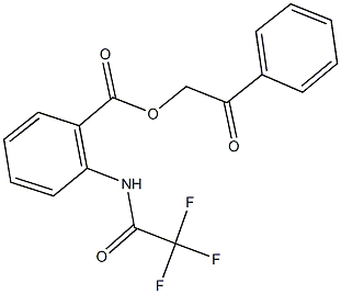 2-oxo-2-phenylethyl 2-[(trifluoroacetyl)amino]benzoate Struktur