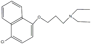 3-[(4-chloro-1-naphthyl)oxy]-N,N-diethyl-1-propanamine Struktur