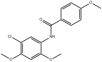 N-(5-chloro-2,4-dimethoxyphenyl)-4-methoxybenzamide Struktur