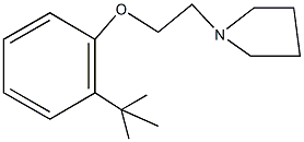 1-[2-(2-tert-butylphenoxy)ethyl]pyrrolidine Struktur