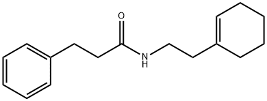 N-[2-(1-cyclohexen-1-yl)ethyl]-3-phenylpropanamide Struktur