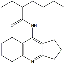 2-ethyl-N-(2,3,5,6,7,8-hexahydro-1H-cyclopenta[b]quinolin-9-yl)hexanamide Struktur