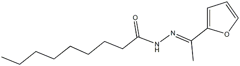 N'-[1-(2-furyl)ethylidene]nonanohydrazide Struktur