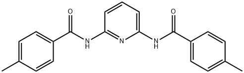 4-methyl-N-{6-[(4-methylbenzoyl)amino]-2-pyridinyl}benzamide Struktur