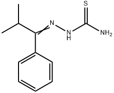 2-methyl-1-phenyl-1-propanone thiosemicarbazone Struktur