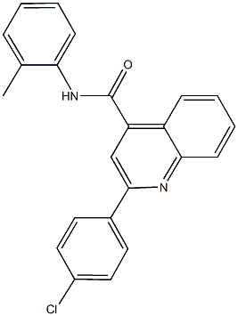 2-(4-chlorophenyl)-N-(2-methylphenyl)-4-quinolinecarboxamide Struktur