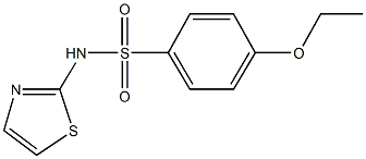 4-ethoxy-N-(1,3-thiazol-2-yl)benzenesulfonamide Struktur