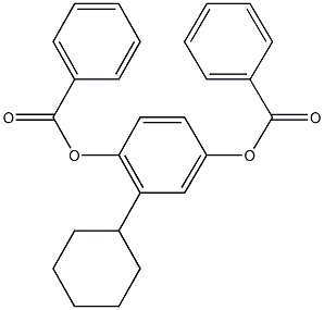 4-(benzoyloxy)-2-cyclohexylphenyl benzoate Struktur