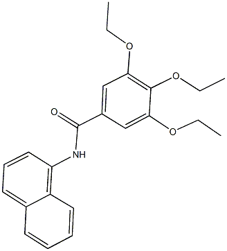 3,4,5-triethoxy-N-(1-naphthyl)benzamide Struktur