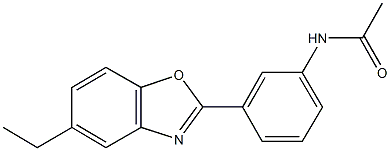 N-[3-(5-ethyl-1,3-benzoxazol-2-yl)phenyl]acetamide Struktur