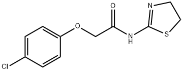 2-(4-chlorophenoxy)-N-(4,5-dihydro-1,3-thiazol-2-yl)acetamide Struktur