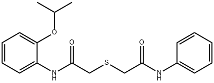 2-[(2-anilino-2-oxoethyl)sulfanyl]-N-(2-isopropoxyphenyl)acetamide Struktur