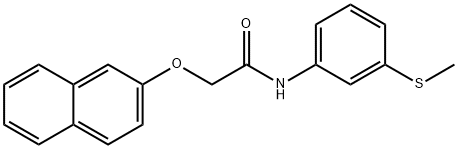 N-[3-(methylsulfanyl)phenyl]-2-(2-naphthyloxy)acetamide Struktur