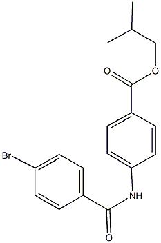 isobutyl 4-[(4-bromobenzoyl)amino]benzoate Struktur