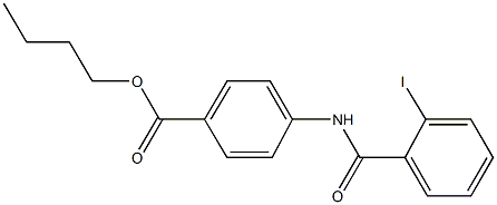 butyl 4-[(2-iodobenzoyl)amino]benzoate Struktur