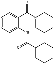 N-[2-(1-piperidinylcarbonyl)phenyl]cyclohexanecarboxamide Struktur