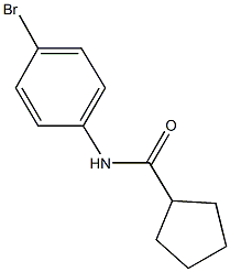 N-(4-bromophenyl)cyclopentanecarboxamide Struktur